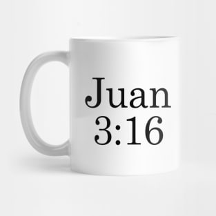 Juan 3:16 - Texto Negro Mug